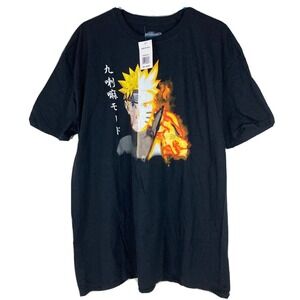 Naruto Shippuden Biju Mode Licensed Adult T-Shirt Black XX-LARGE‎